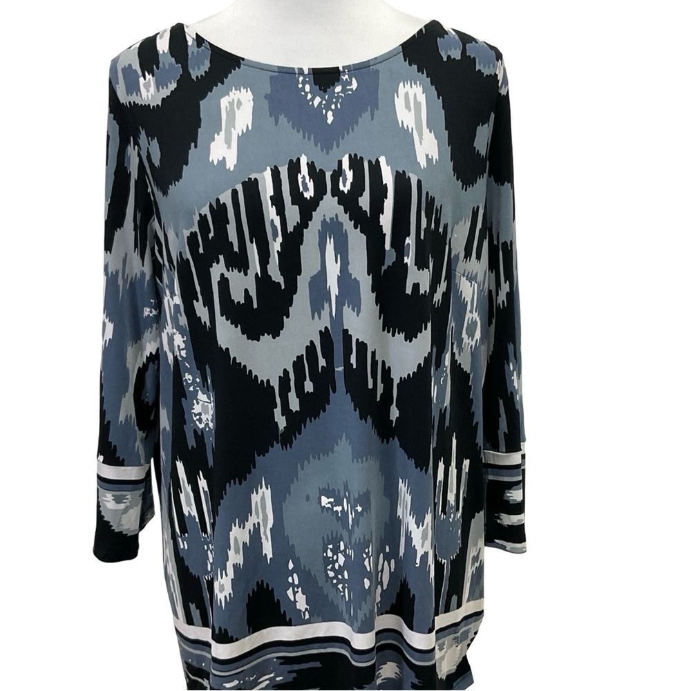 Bob Mackie Wearable Art Blouse Size L - image 5